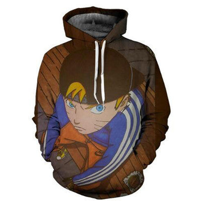2018 New 3D Printing Naruto Anime Dragon Ball AliExpress Hot Hooded Sweater Anime Pocket Sweater