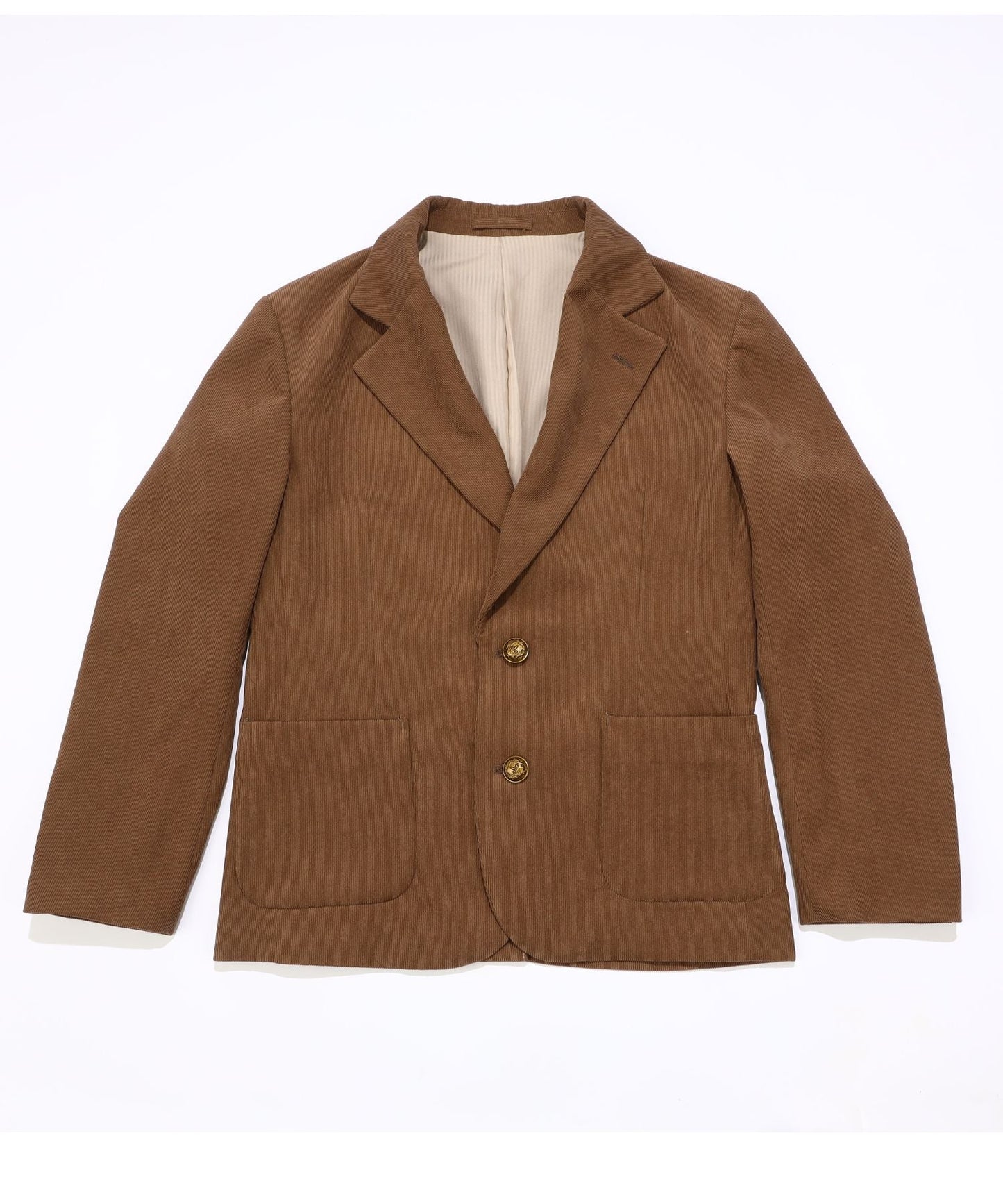 CORDUROY SINGLE JACKET/BROWN