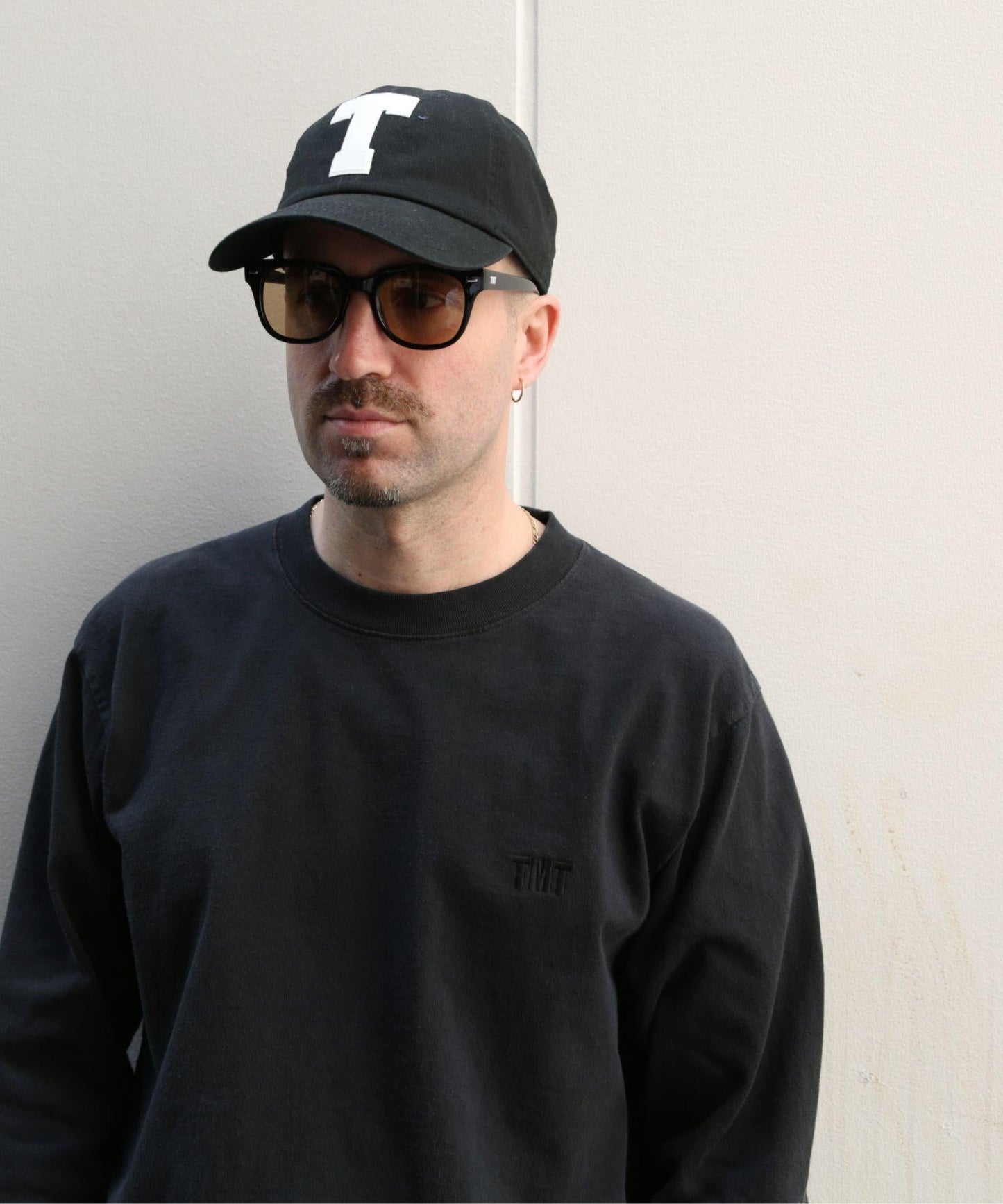DRY COTTON JERSEY EMBROIDERY L/STEE/BLACK