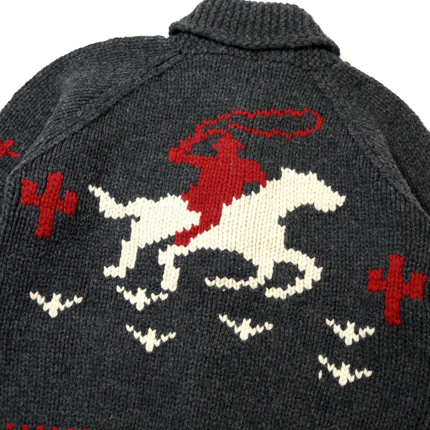 ROUGH GAUGE COWICHAN CARDIGAN/ BLACK