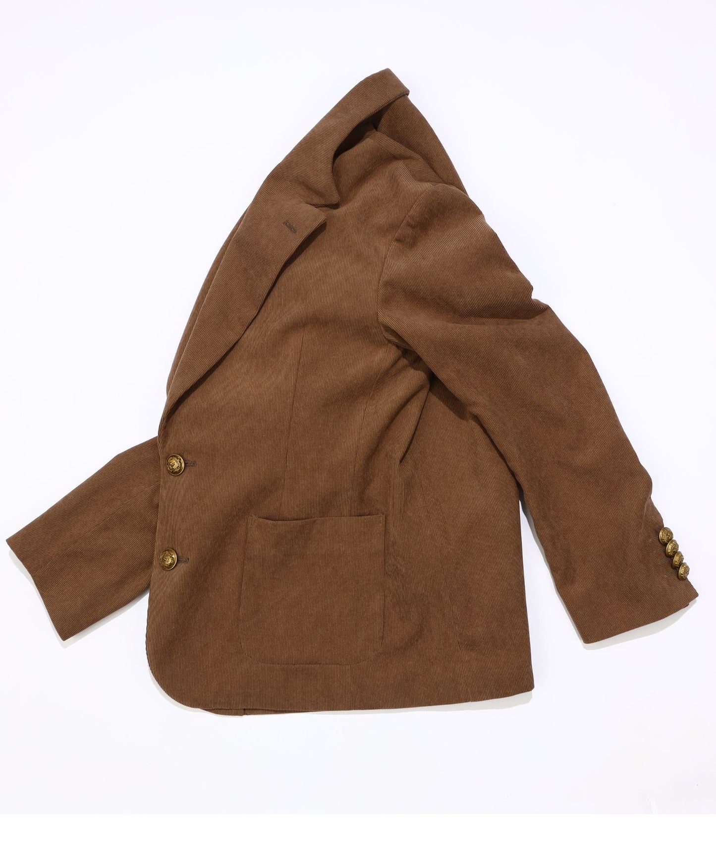 CORDUROY SINGLE JACKET/BROWN