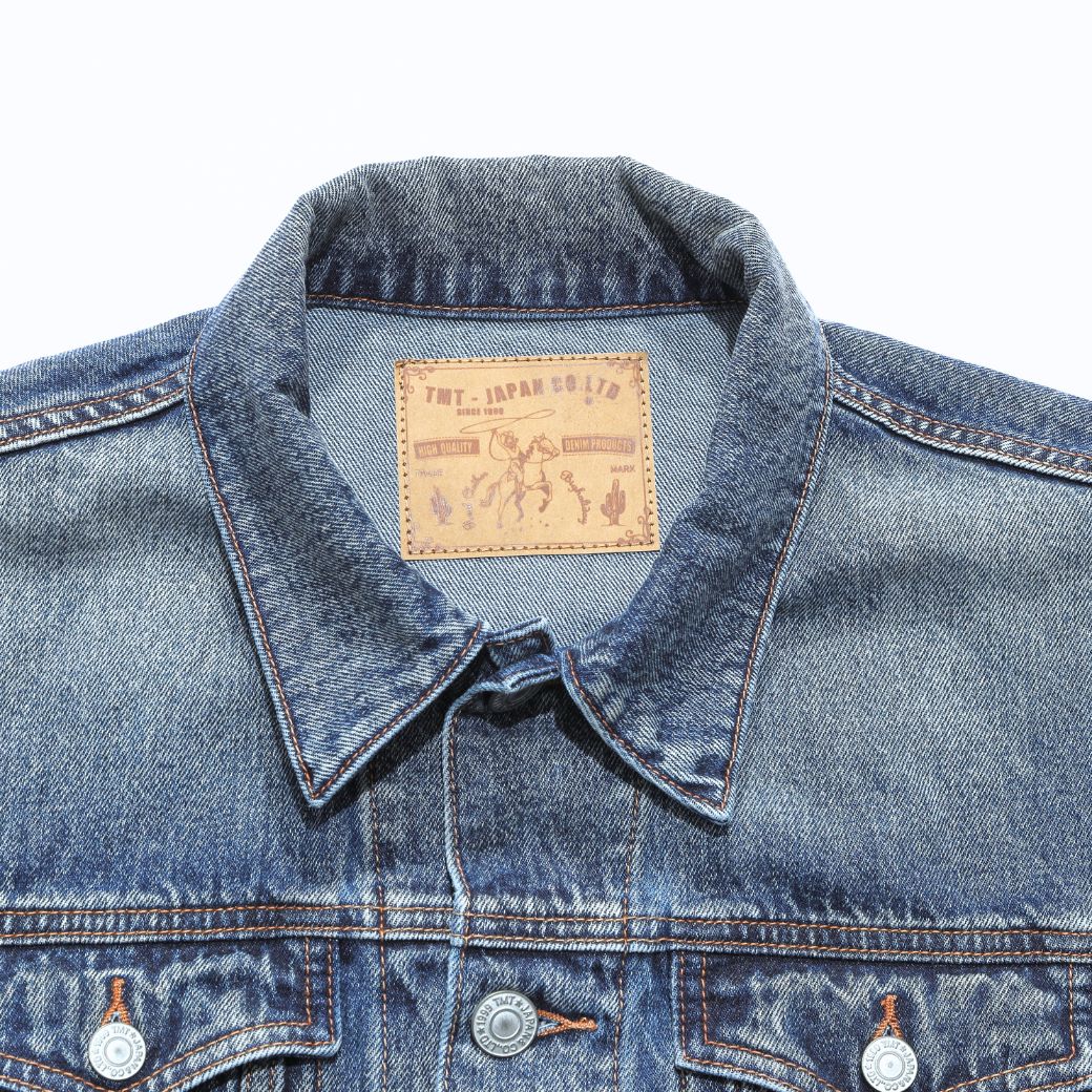 12oz SOFT DENIM TRUCKER JACKET/INDIGO LIGHT