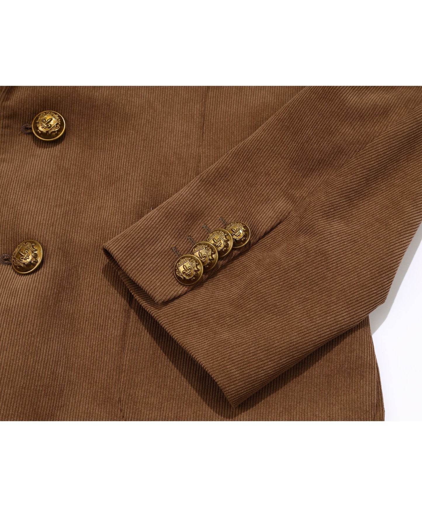 CORDUROY SINGLE JACKET/BROWN