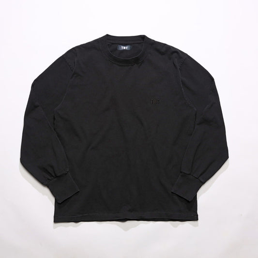 DRY COTTON JERSEY EMBROIDERY L/STEE/BLACK