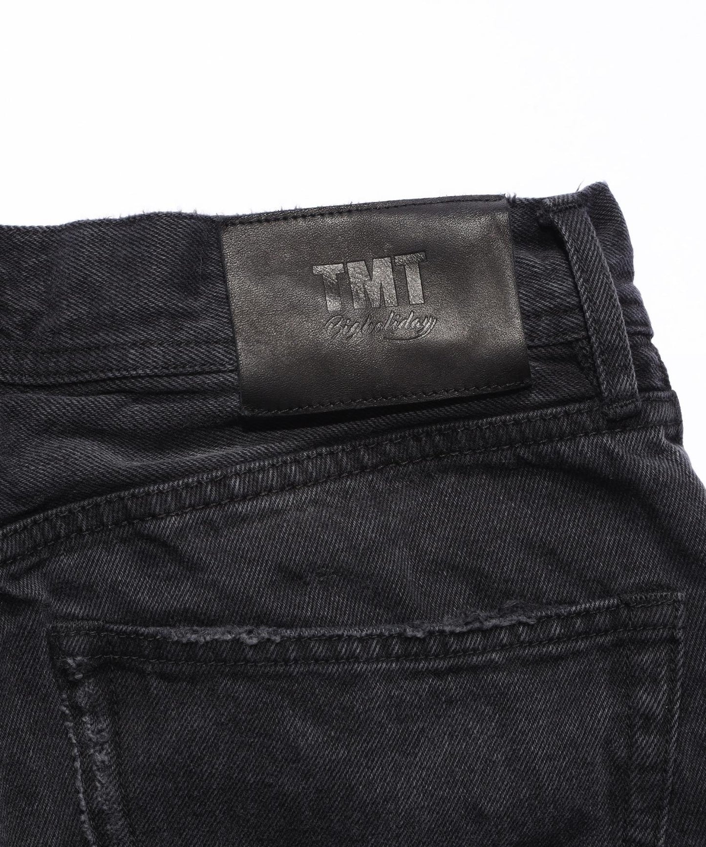 12oz SOFT BLACK DENIM 5P STRAIGHT