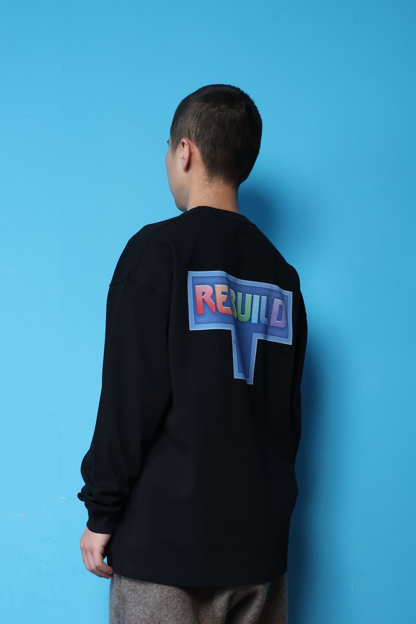 REBUILD L/S TEE(BLACK)
