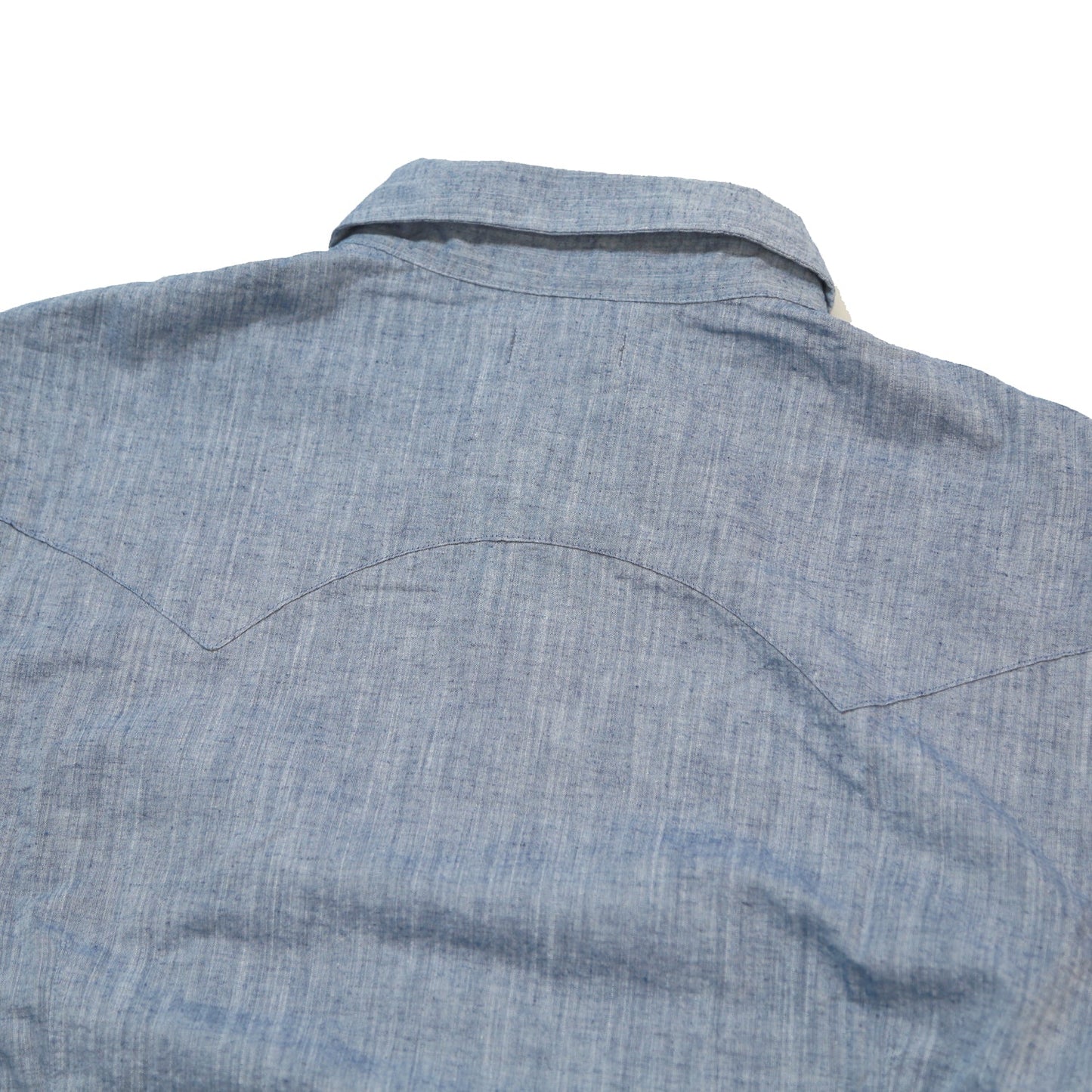 COTTON LINEN CHAMBRAY SHIRTS/ NAVY