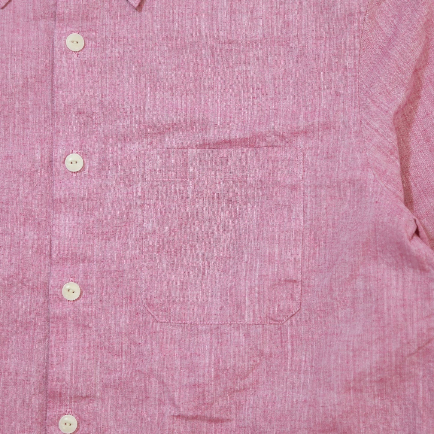 COTTON LINEN CHAMBRAY SHIRTS/ PINK
