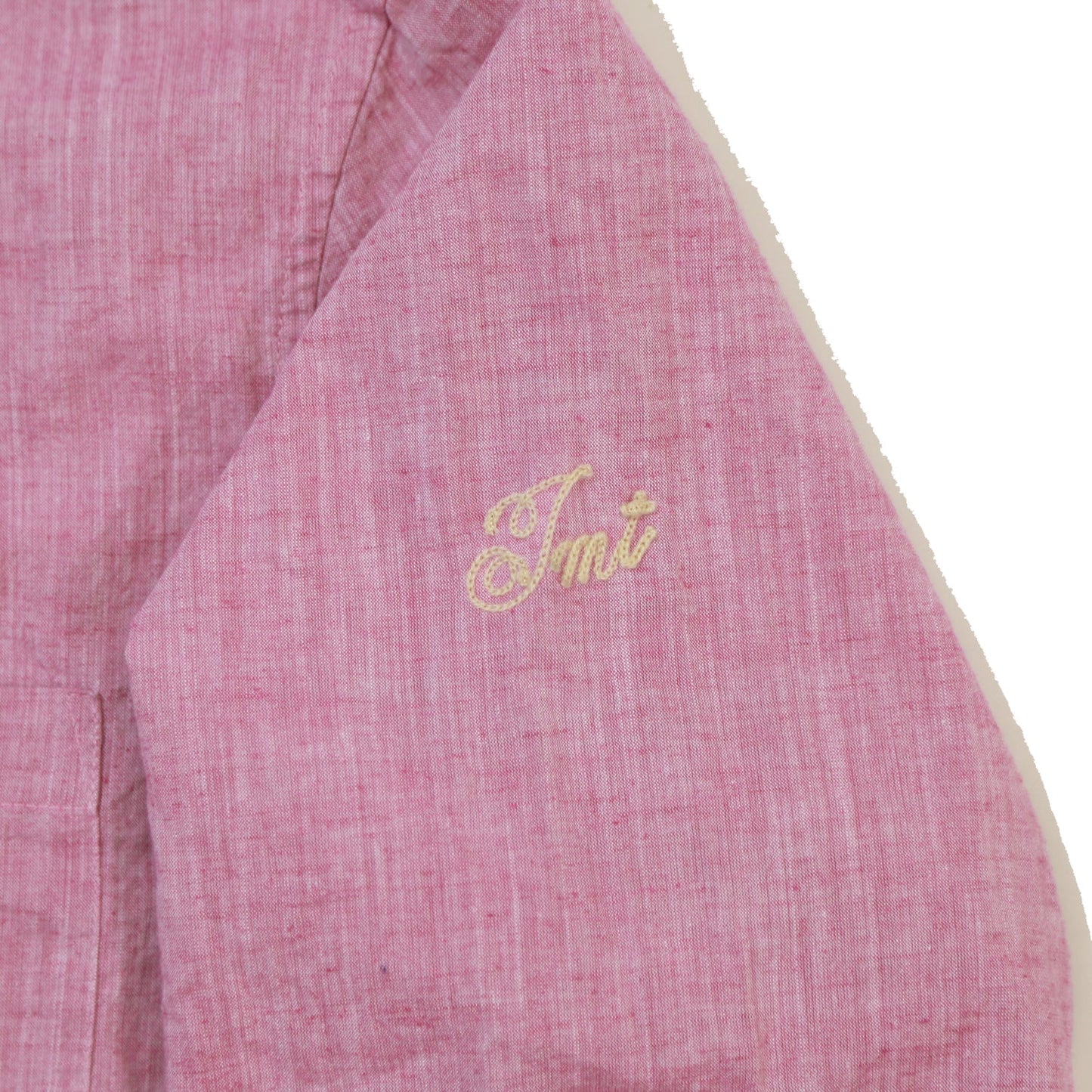 COTTON LINEN CHAMBRAY SHIRTS/ PINK