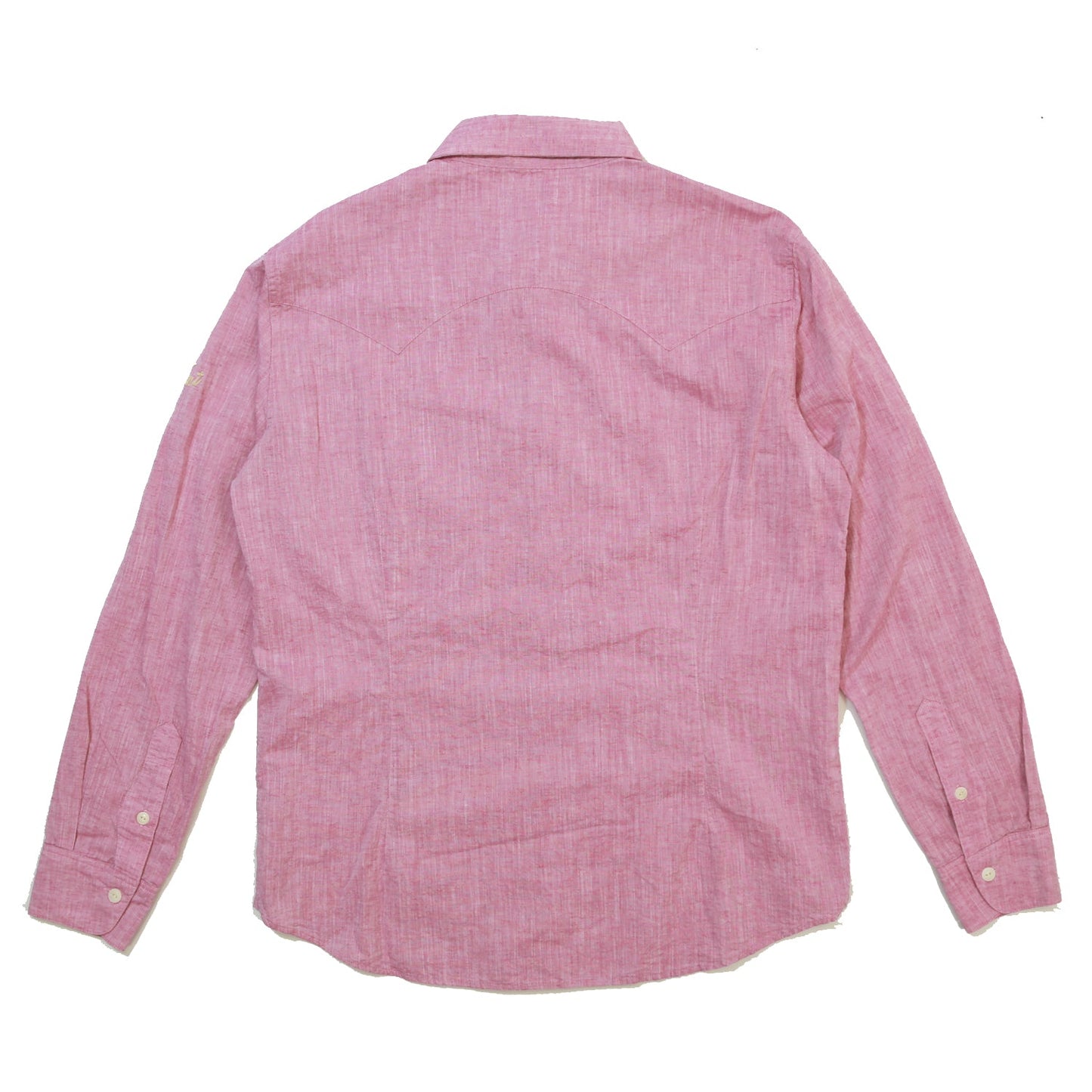 COTTON LINEN CHAMBRAY SHIRTS/ PINK