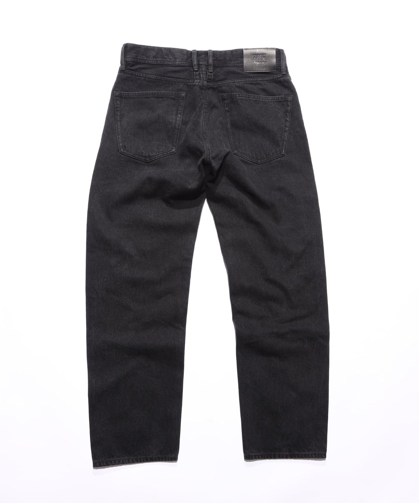 12oz SOFT BLACK DENIM 5P STRAIGHT