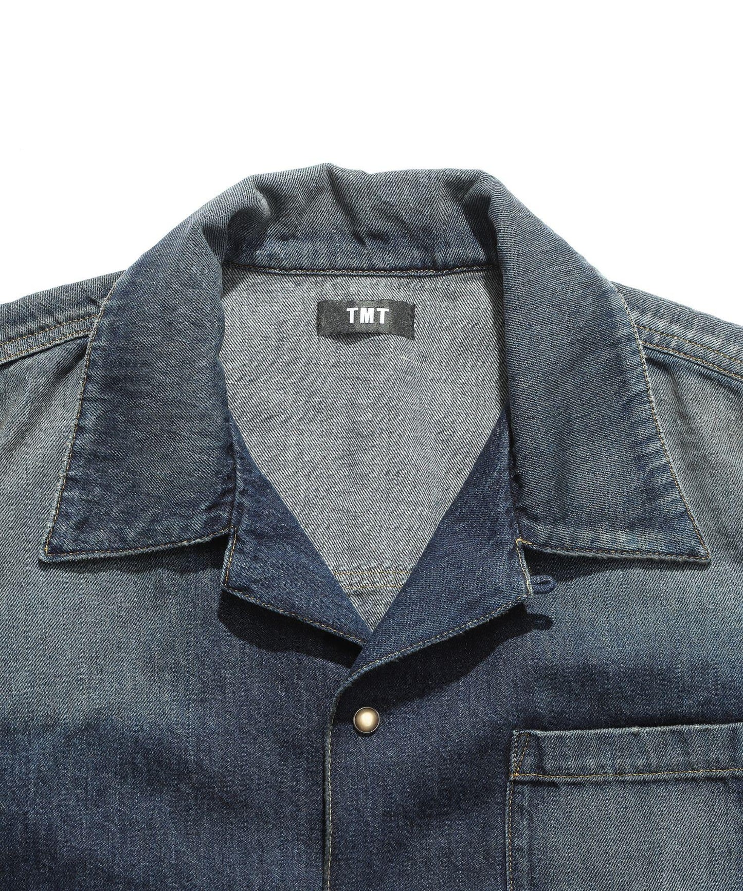 10oz DENIM SHORT SLEEVE SHIRTS(REGULAR FIT)