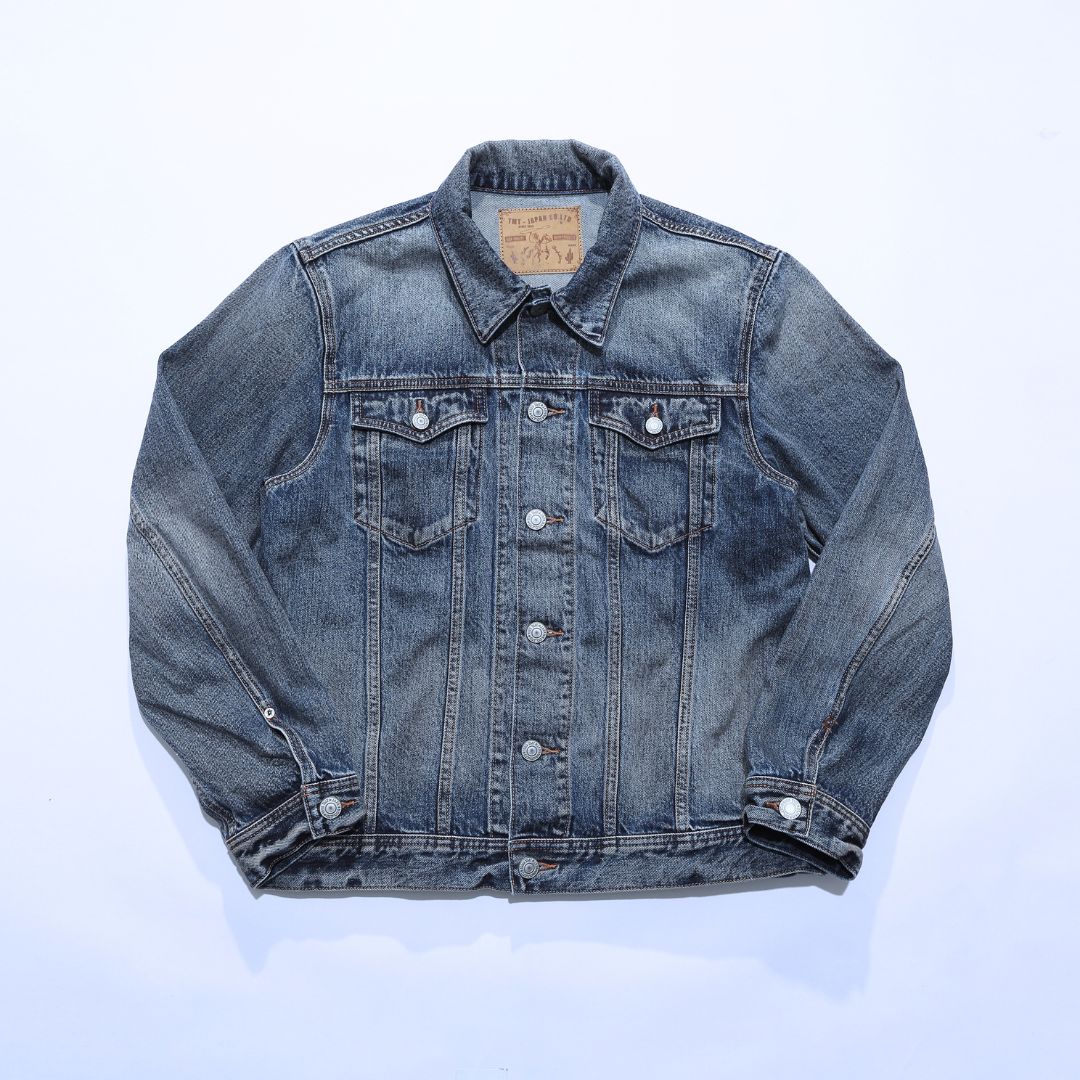 12oz SOFT DENIM TRUCKER JACKET/INDIGO LIGHT