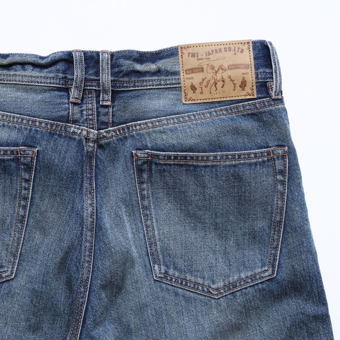 12oz SOFT DENIM 5P STRAIGHT/INDIGO LIGHT