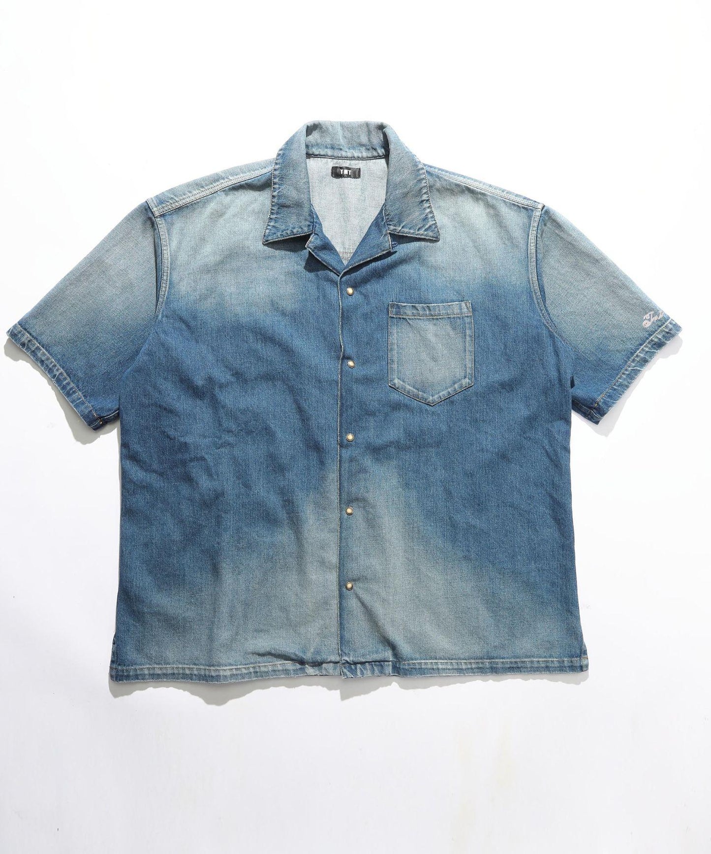 10oz DENIM SHORT SLEEVE SHIRTS(OVERSIZED)