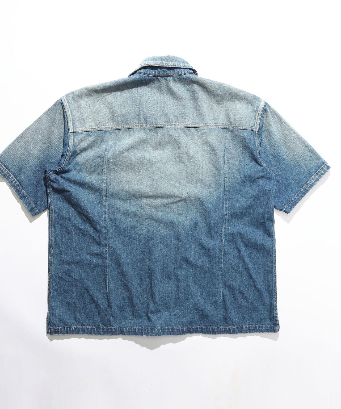 10oz DENIM SHORT SLEEVE SHIRTS(OVERSIZED)