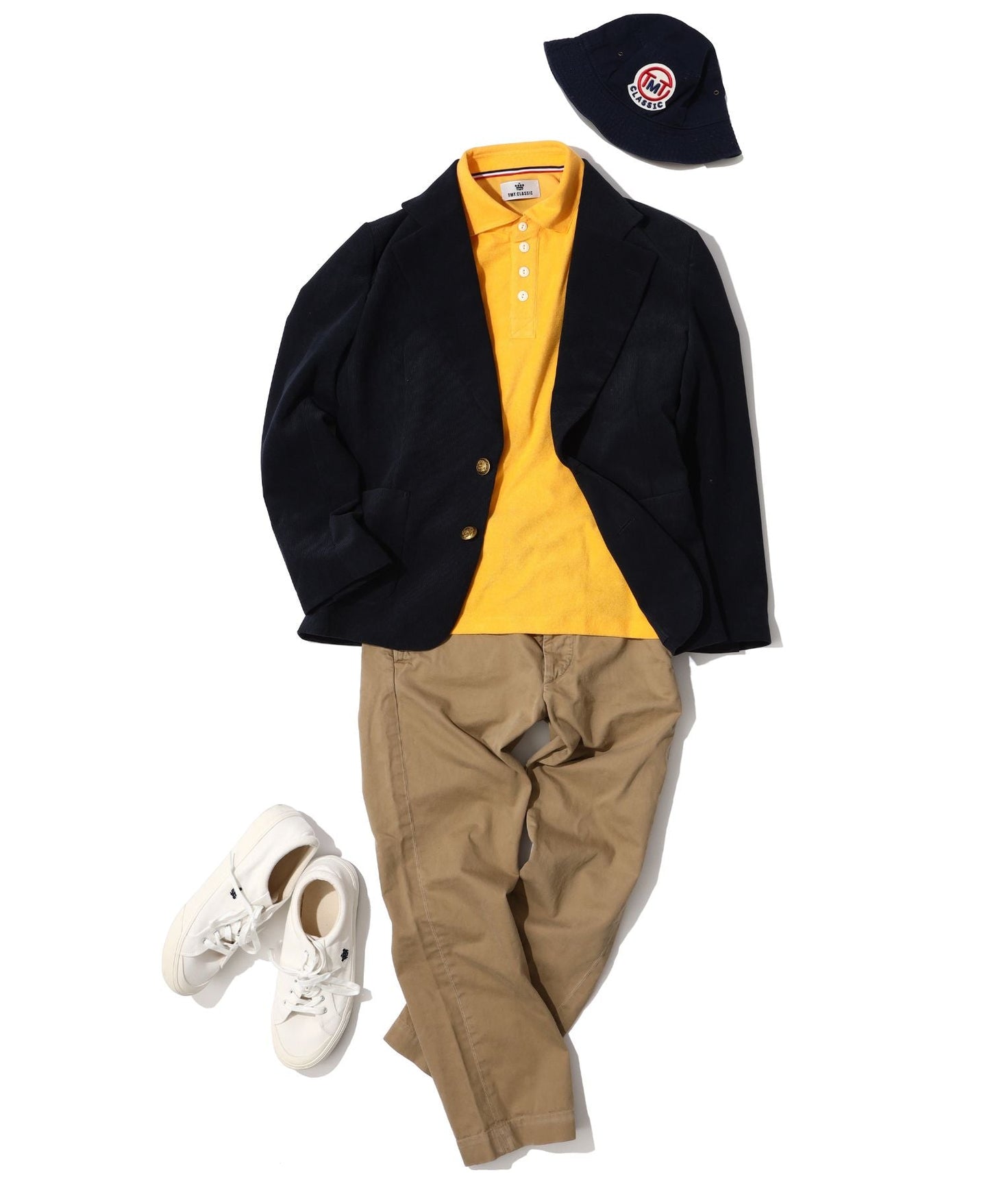 CORDUROY SINGLE JACKET/NAVY
