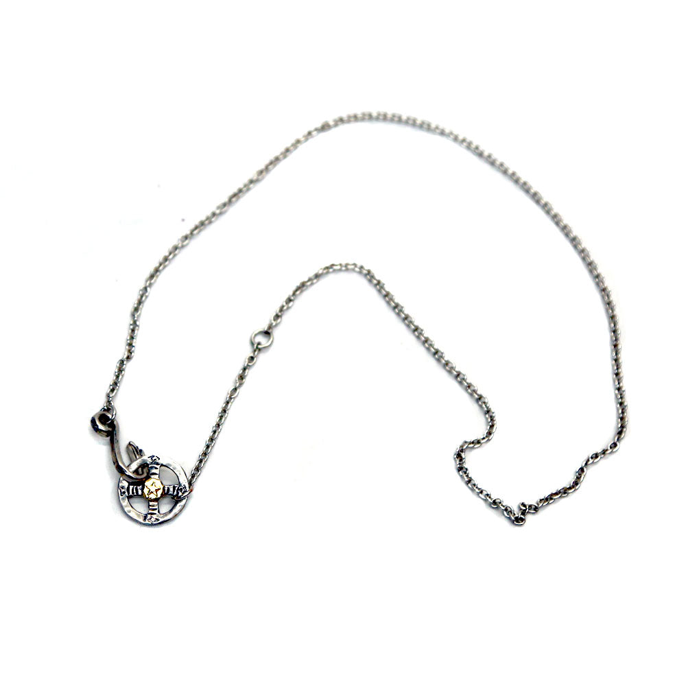 EAGLEHOOK&CIRCLE CHAIN(SHORT)/ SILVER