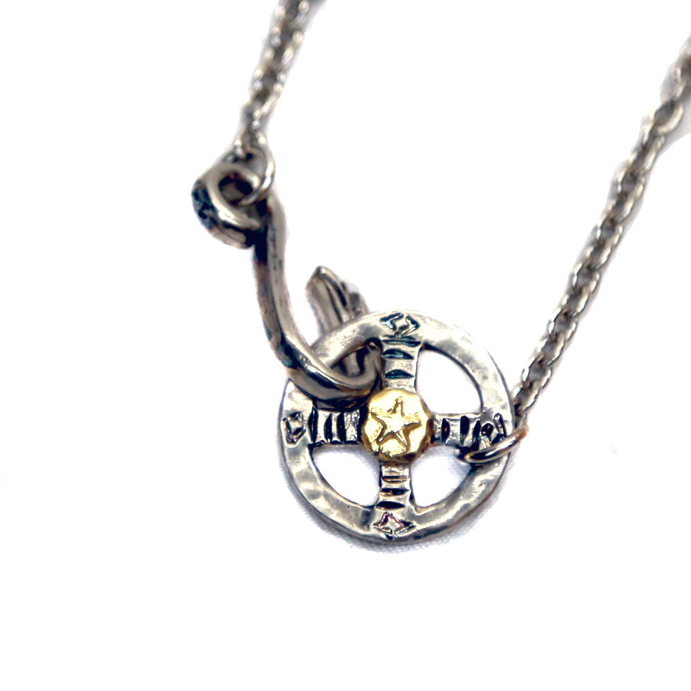 EAGLEHOOK&CIRCLE CHAIN(SHORT)/ SILVER