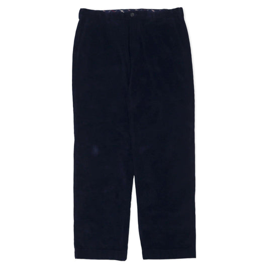 346 BROOKS BROTHERS ワイドシルエット コーデュロイ テーパードパンツ 38 ネイビー コットン スリランカ製