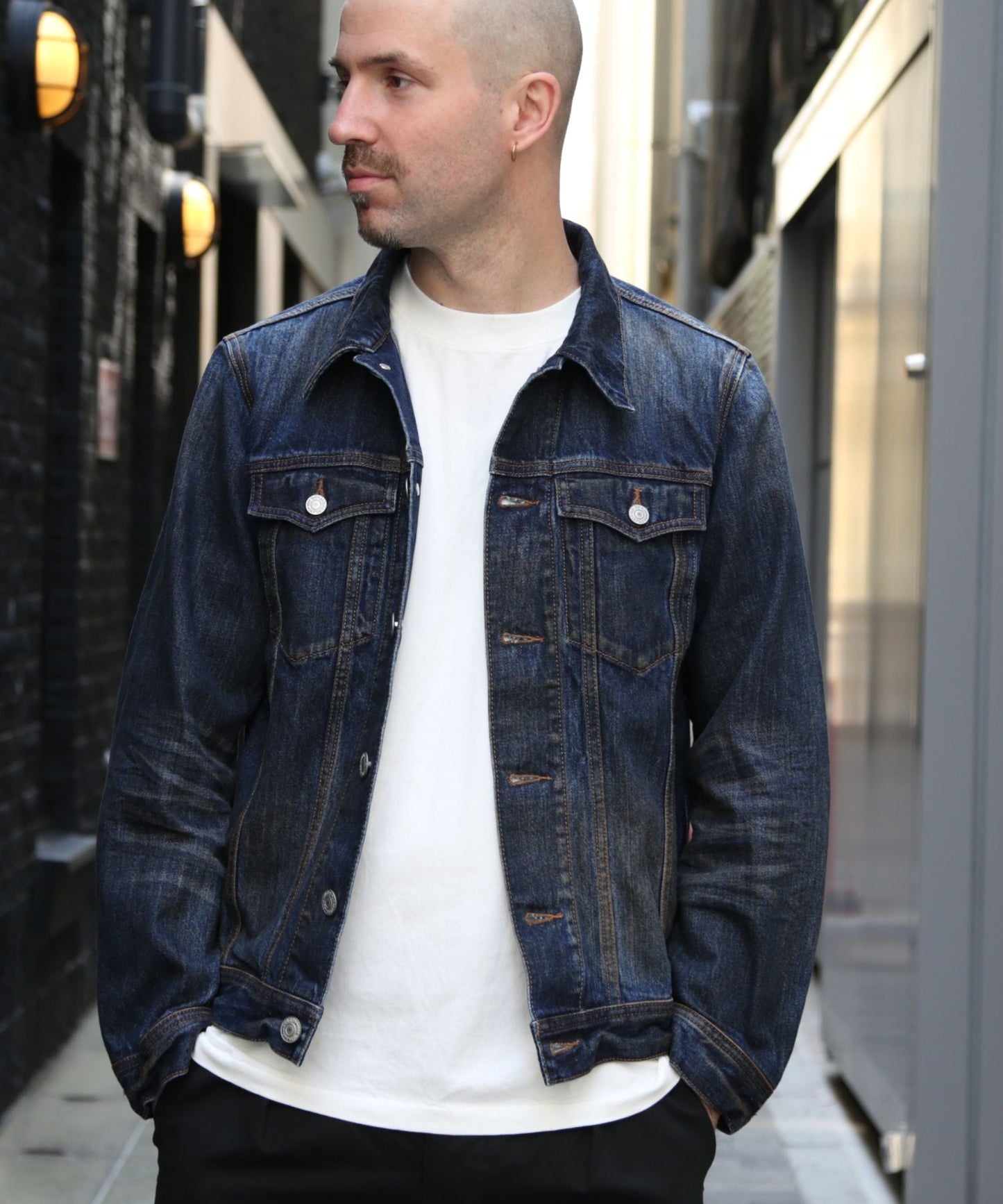 12oz SOFT DENIM TRUCKER JACKET/INDGO