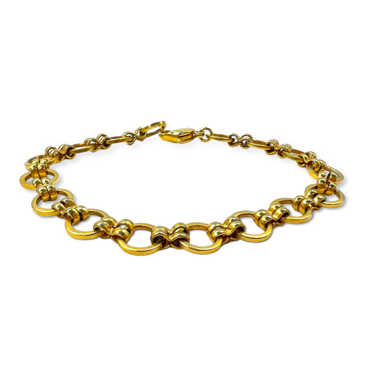 Christian Dior ドイツ製 オールド サークル ブレスレット ゴールド GERMANY刻印