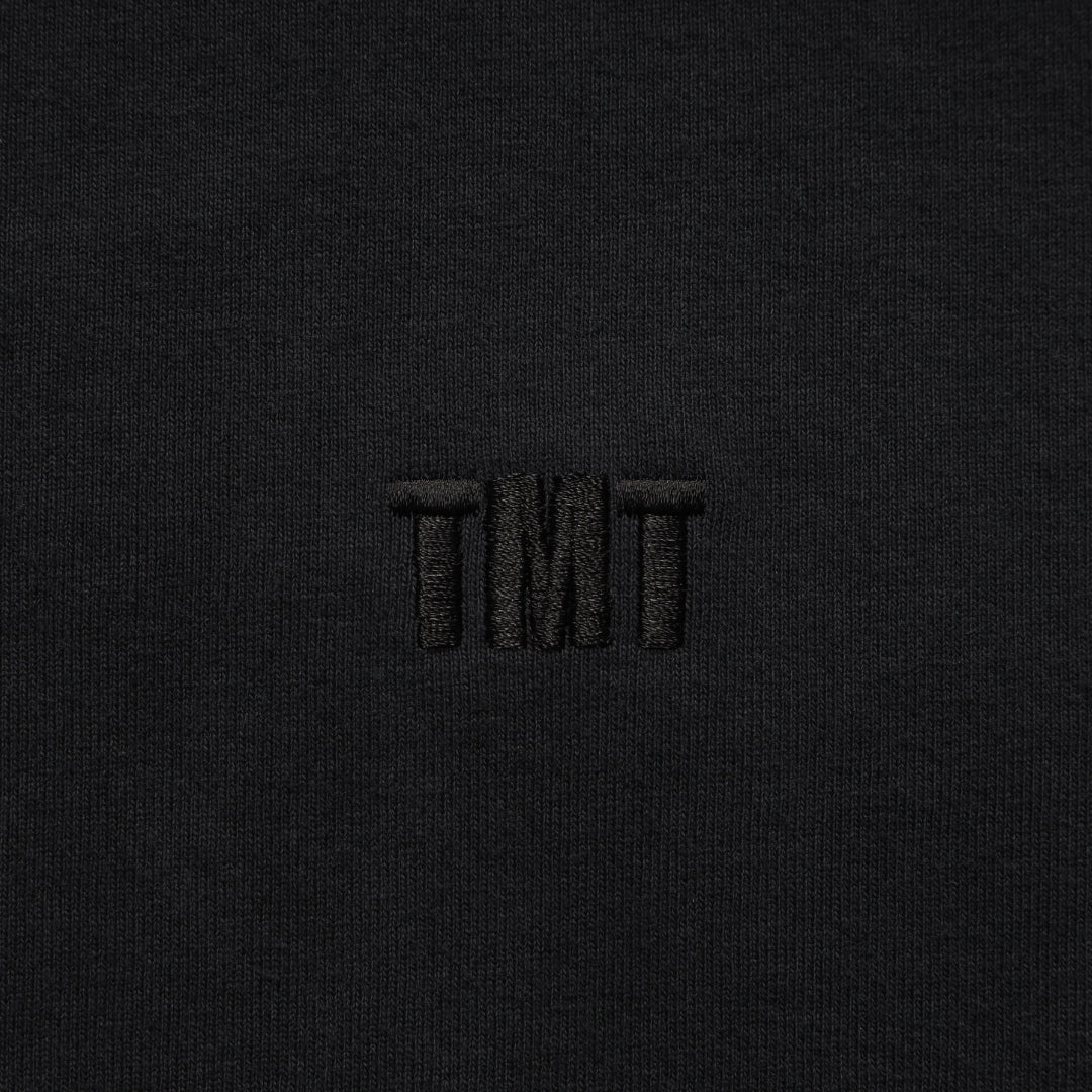 DRY COTTON JERSEY EMBROIDERY L/STEE/BLACK