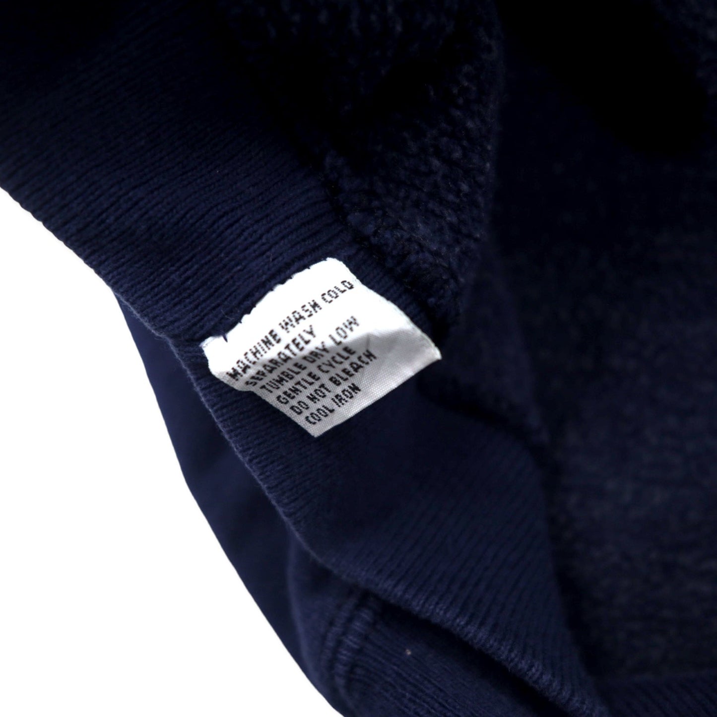 417 by VAN HEUSEN USA製 80年代 プリント スウェット L ネイビー コットン 裏起毛 GOLF