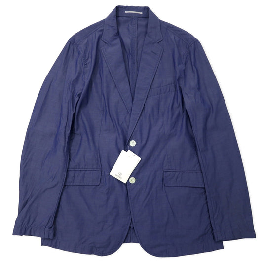 417 EDIFICE 2B テーラードジャケット L ブルー コットン 15-010-312-3006 未使用品
