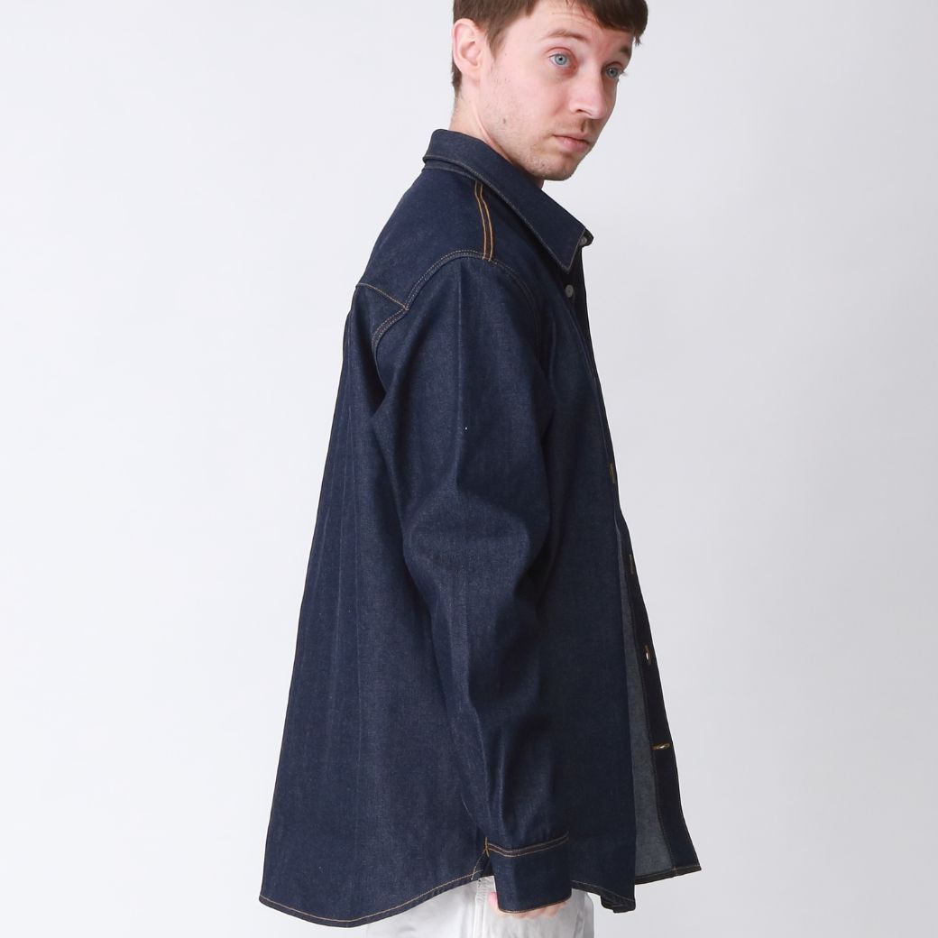 【10月限定価格】12oz DENIM WIDE SHIRTS