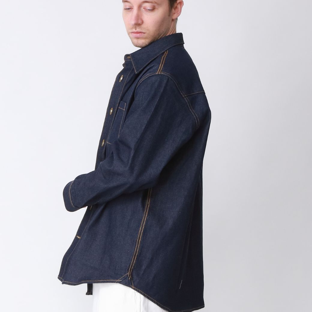 【10月限定価格】12oz DENIM WIDE SHIRTS