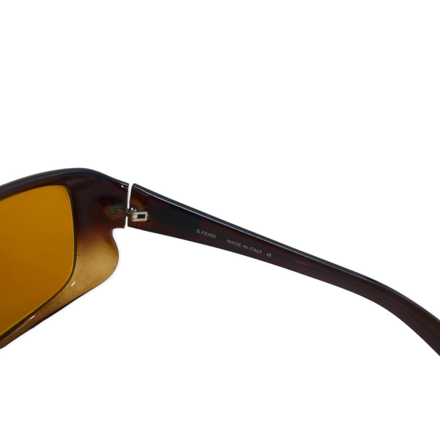 FENDI イタリア製 サングラス レクタングル ブラウン FFロゴ SL7672