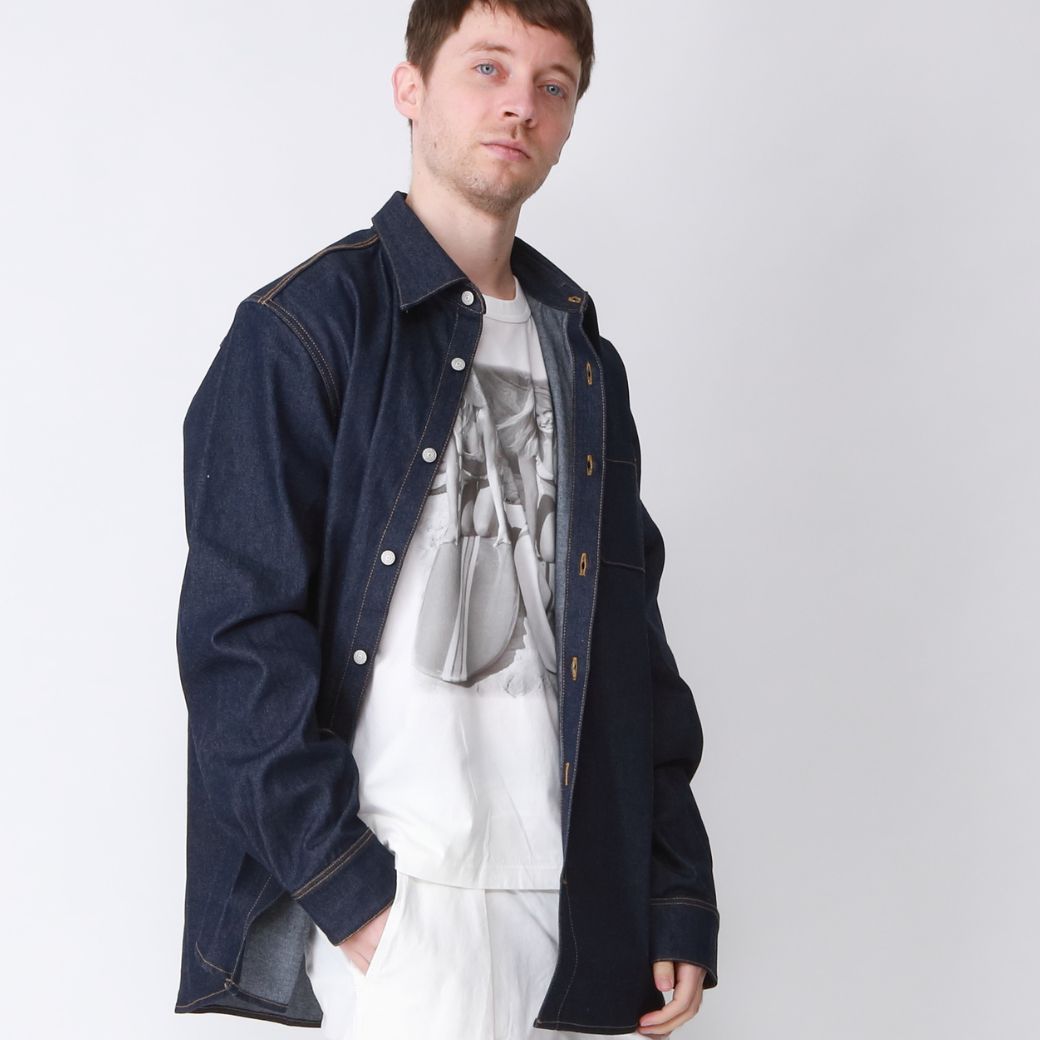 【10月限定価格】12oz DENIM WIDE SHIRTS