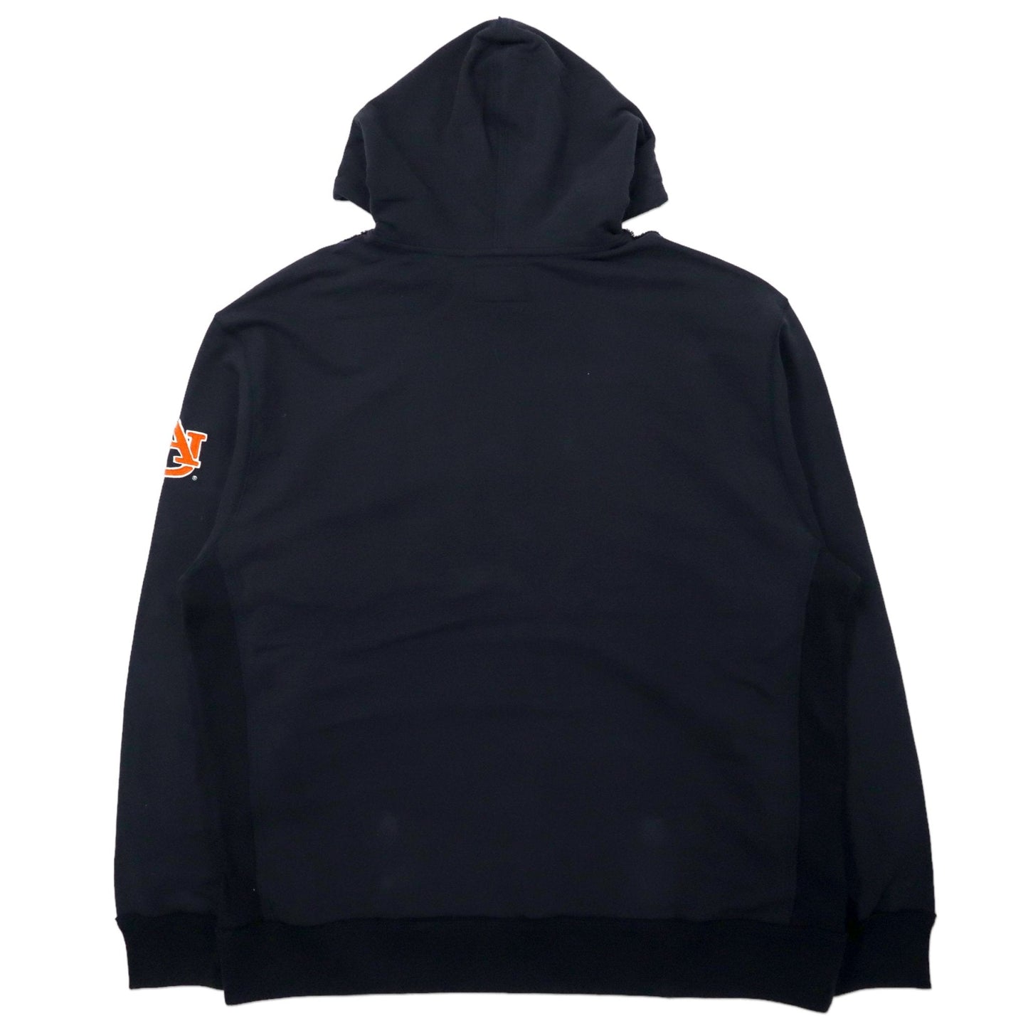 47BRAND ビッグサイズ カレッジパーカー XXL ブラック コットン NCAA AUBURN TIGERS ペルー製 未使用品