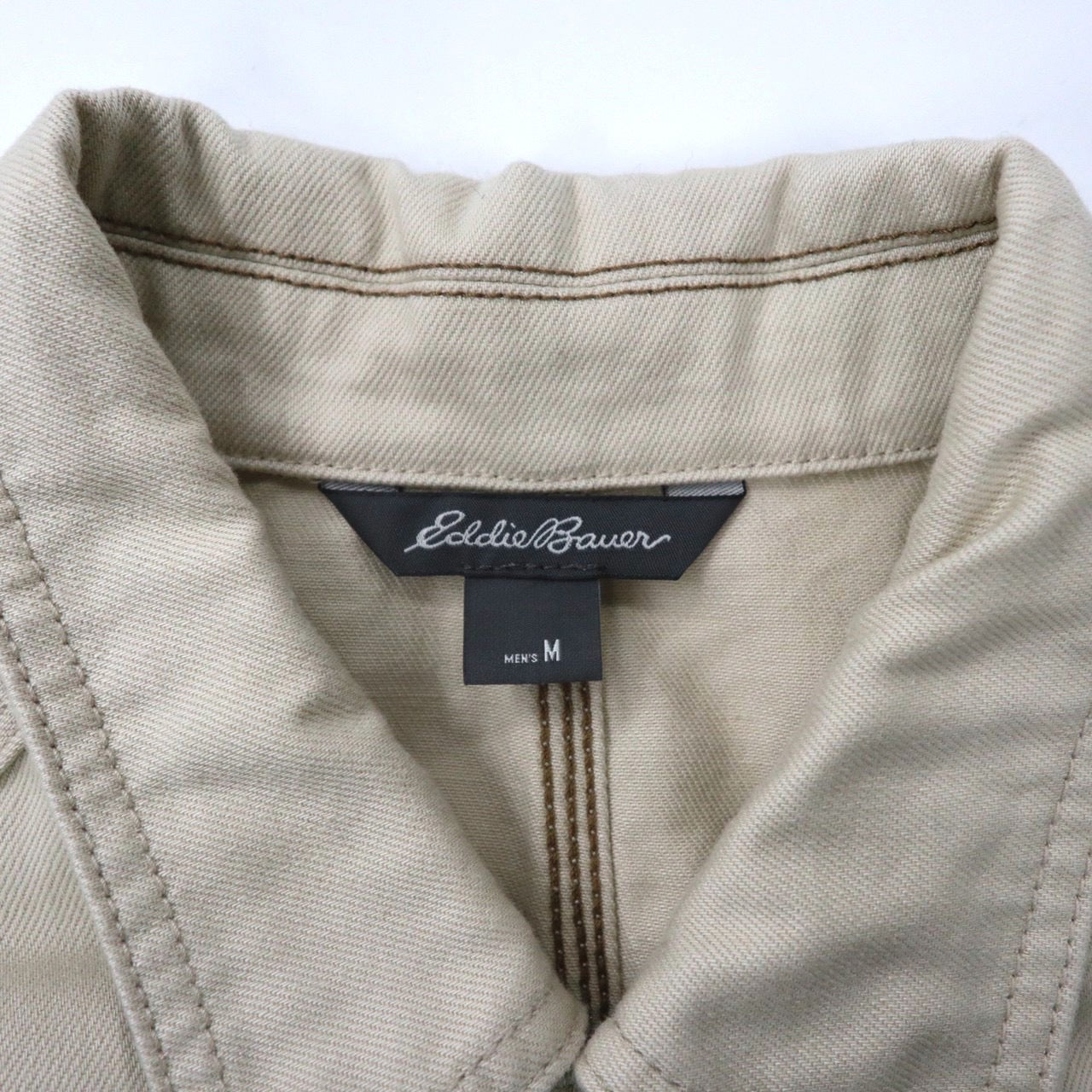 Eddie Bauer カバーオール M ベージュ コットン