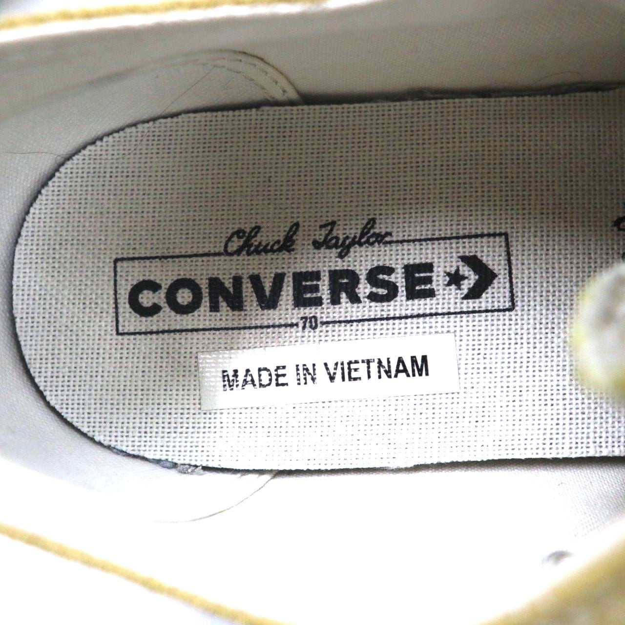 CONVERSE スニーカー 26.5cm イエロー CT70 スエード Chuck Taylor All-Star 70 Ox 日本未発売 162374C