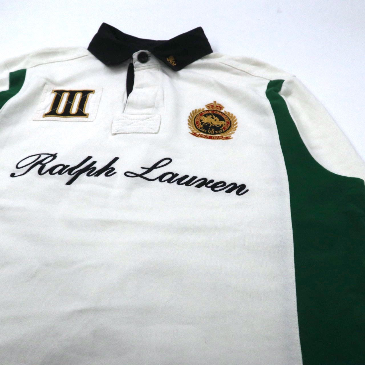 Polo by Ralph Lauren ビッグサイズ ラガーシャツ XL ホワイト コットン CUSTOM FIT ロゴ刺繍 POLO CHALLENGE CUP