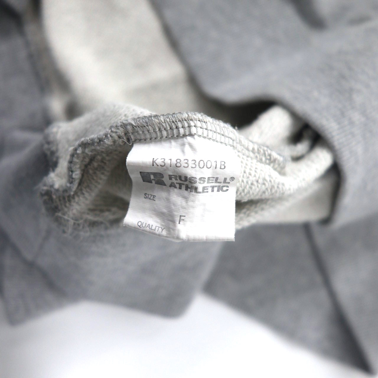 K3 & Co. × RUSSELL ATHLETIC ビッグシルエット ロゴスウェット FREE グレー コットン ドロップショルダー