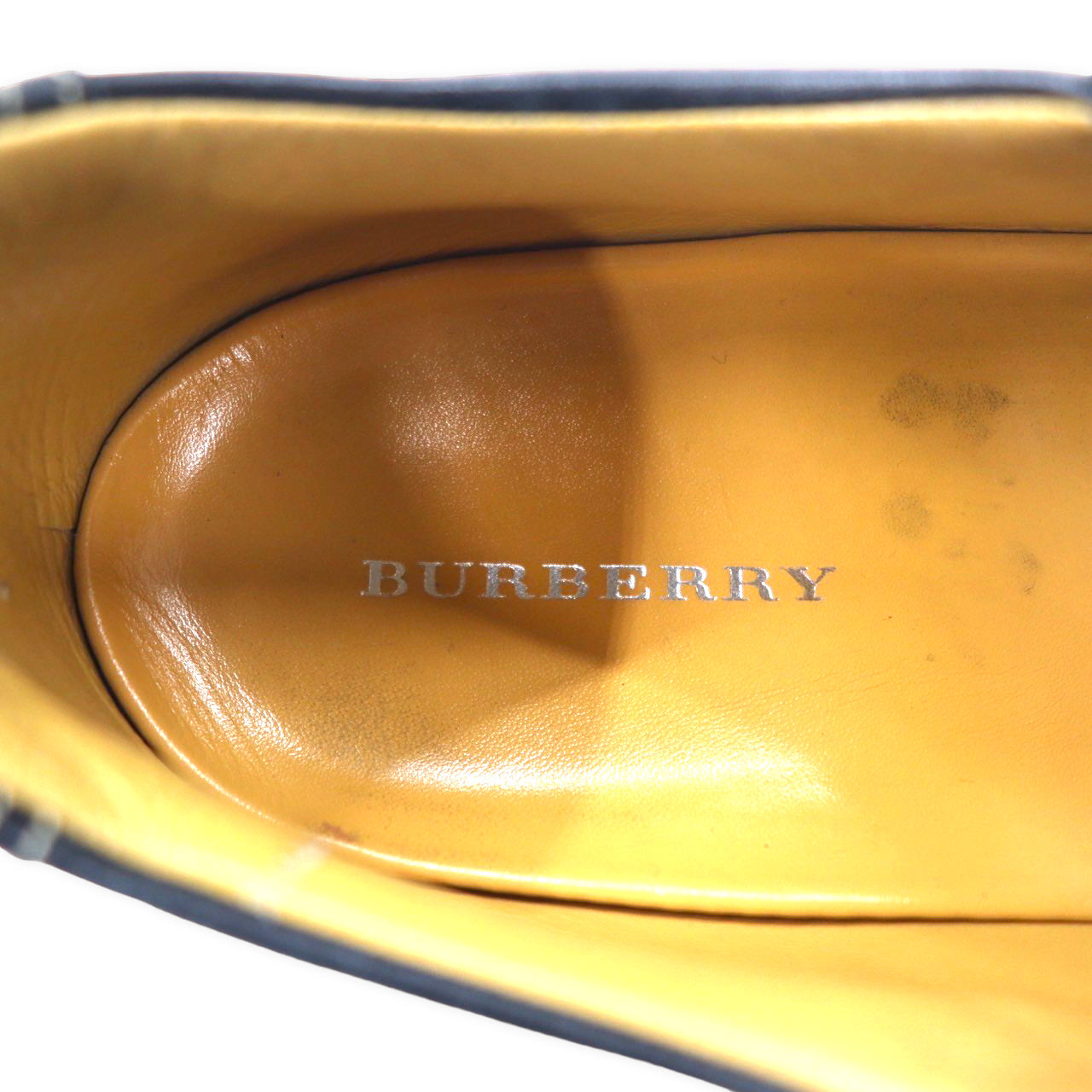 BURBERRY カーフレザー スニーカー 25.5cm ブラック BU1340