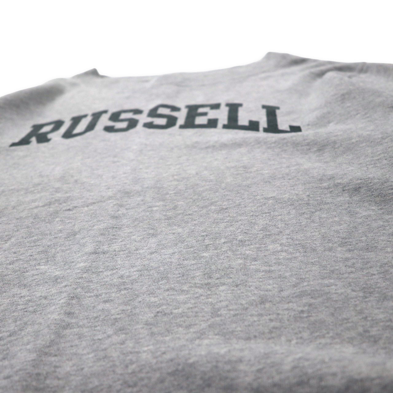 K3 & Co. × RUSSELL ATHLETIC ビッグシルエット ロゴスウェット FREE グレー コットン ドロップショルダー