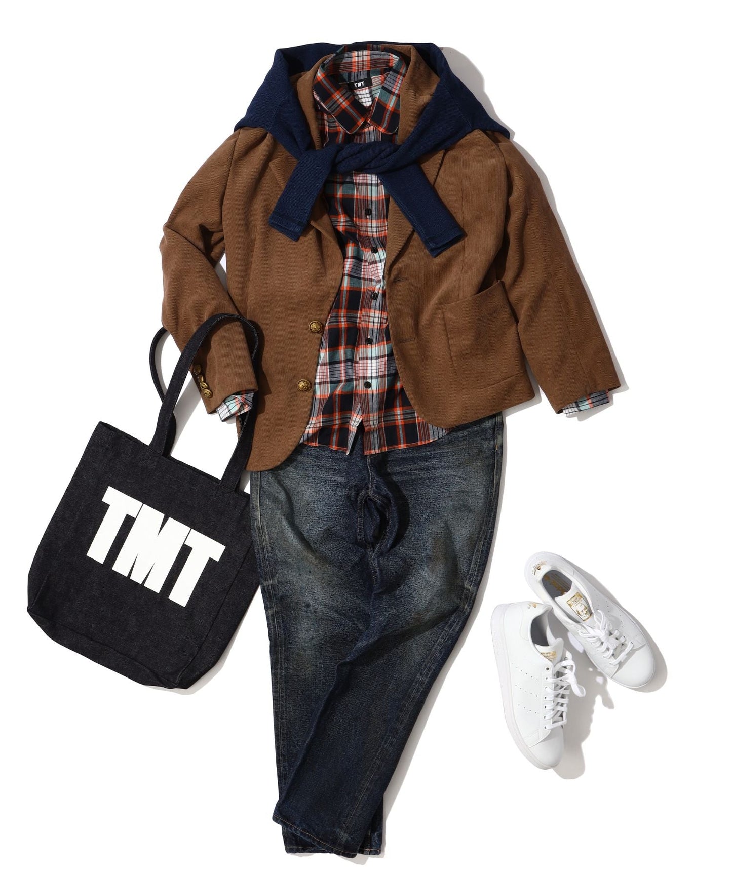 CORDUROY SINGLE JACKET/BROWN