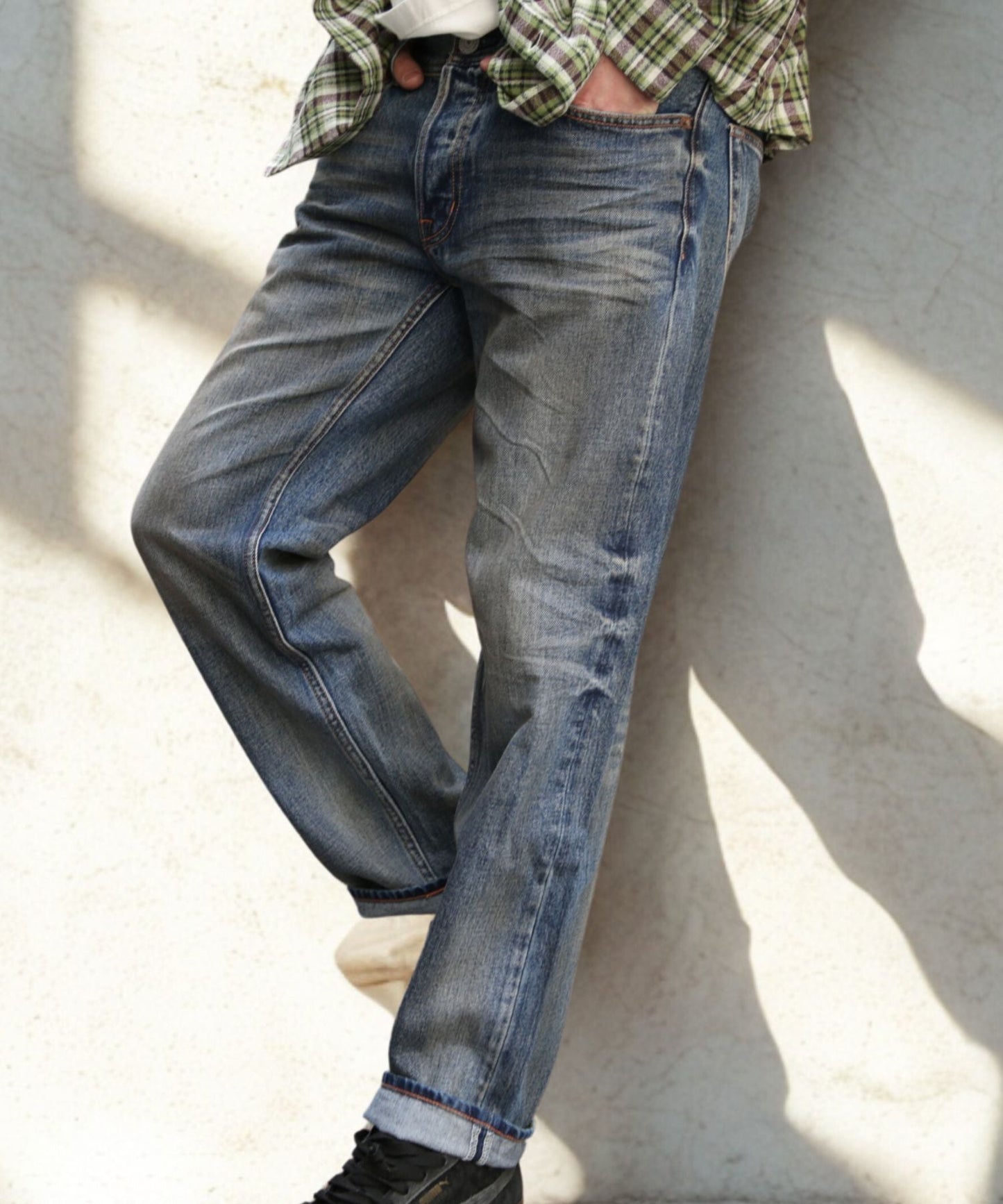 12oz SOFT DENIM 5P STRAIGHT/INDIGO LIGHT