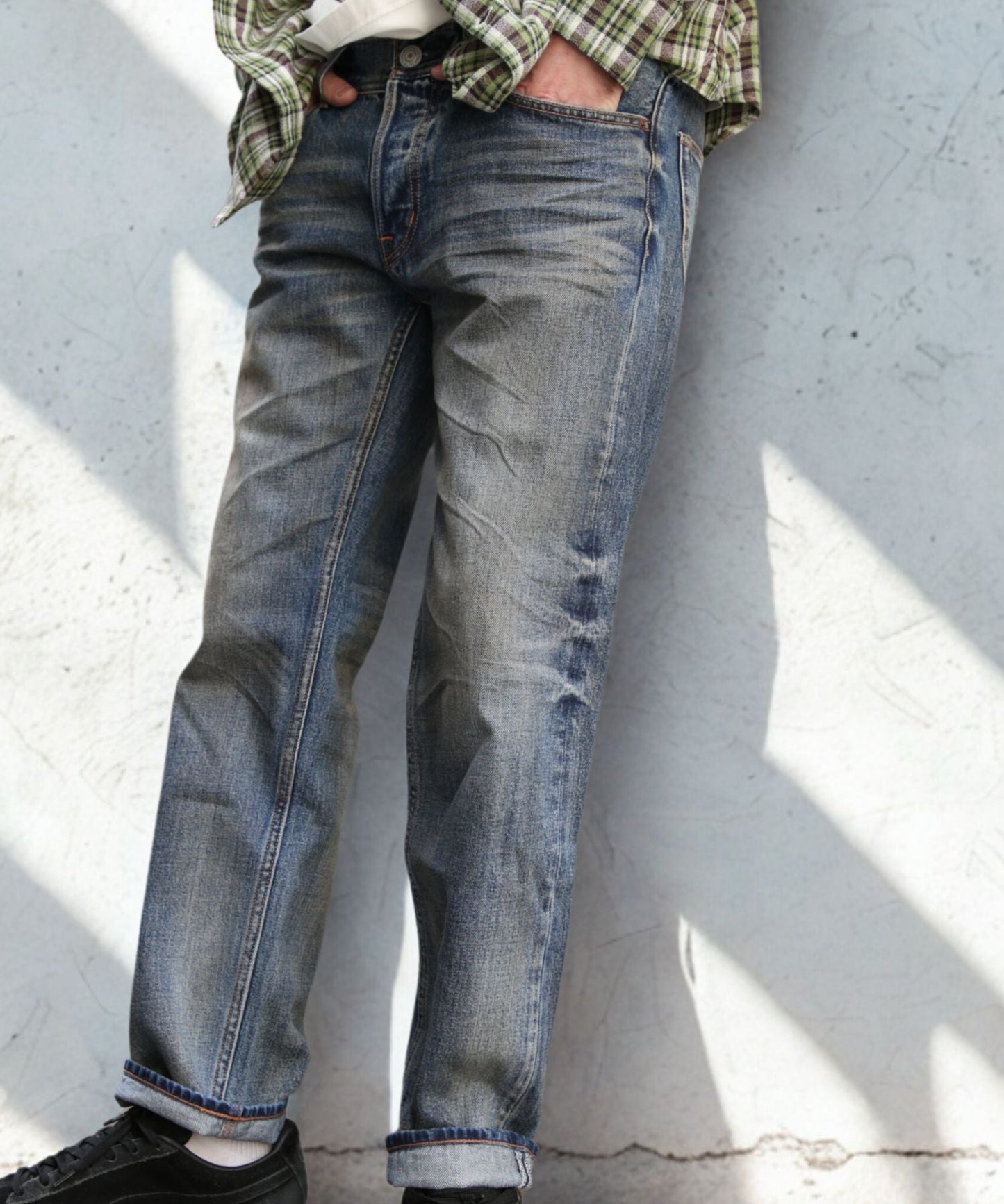 12oz SOFT DENIM 5P STRAIGHT/INDIGO LIGHT