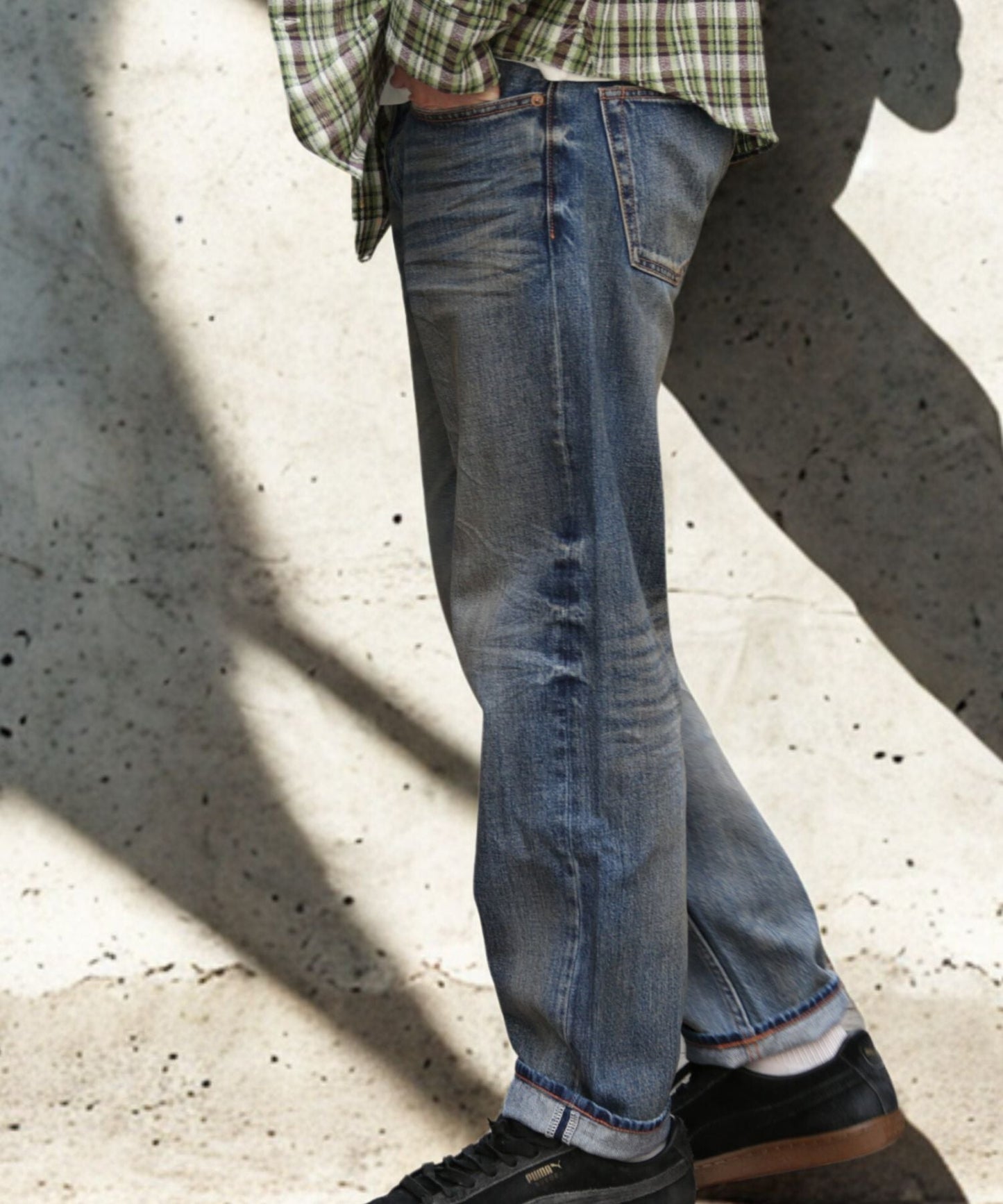 12oz SOFT DENIM 5P STRAIGHT/INDIGO LIGHT