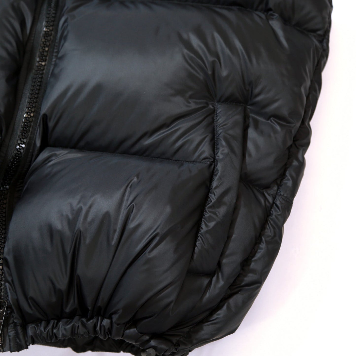 NYLON DOWN VEST/ BLACK