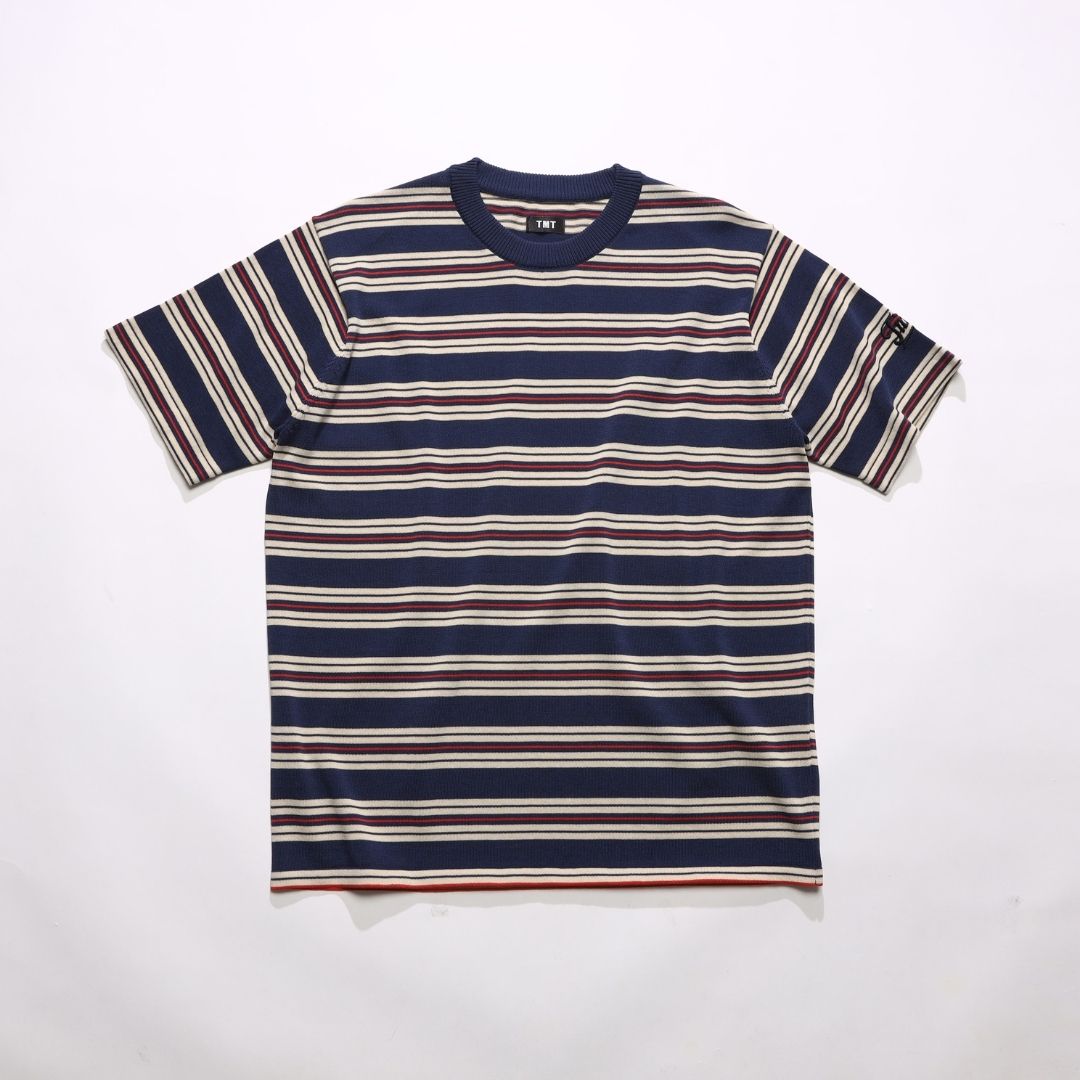DRY KNIT BORDER T-SHIRTS