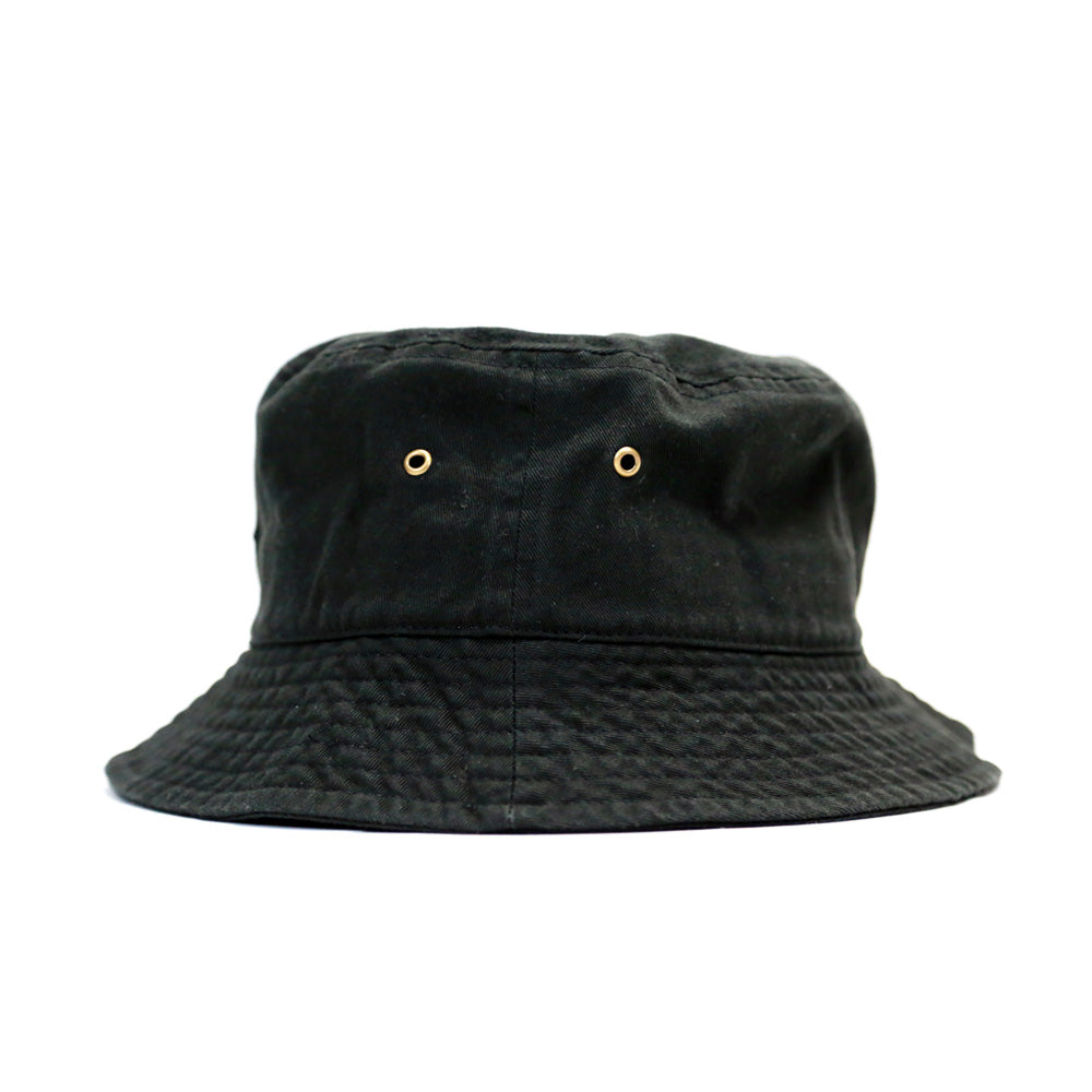 CIRCLE LOGO BUCKET HAT / BLACK