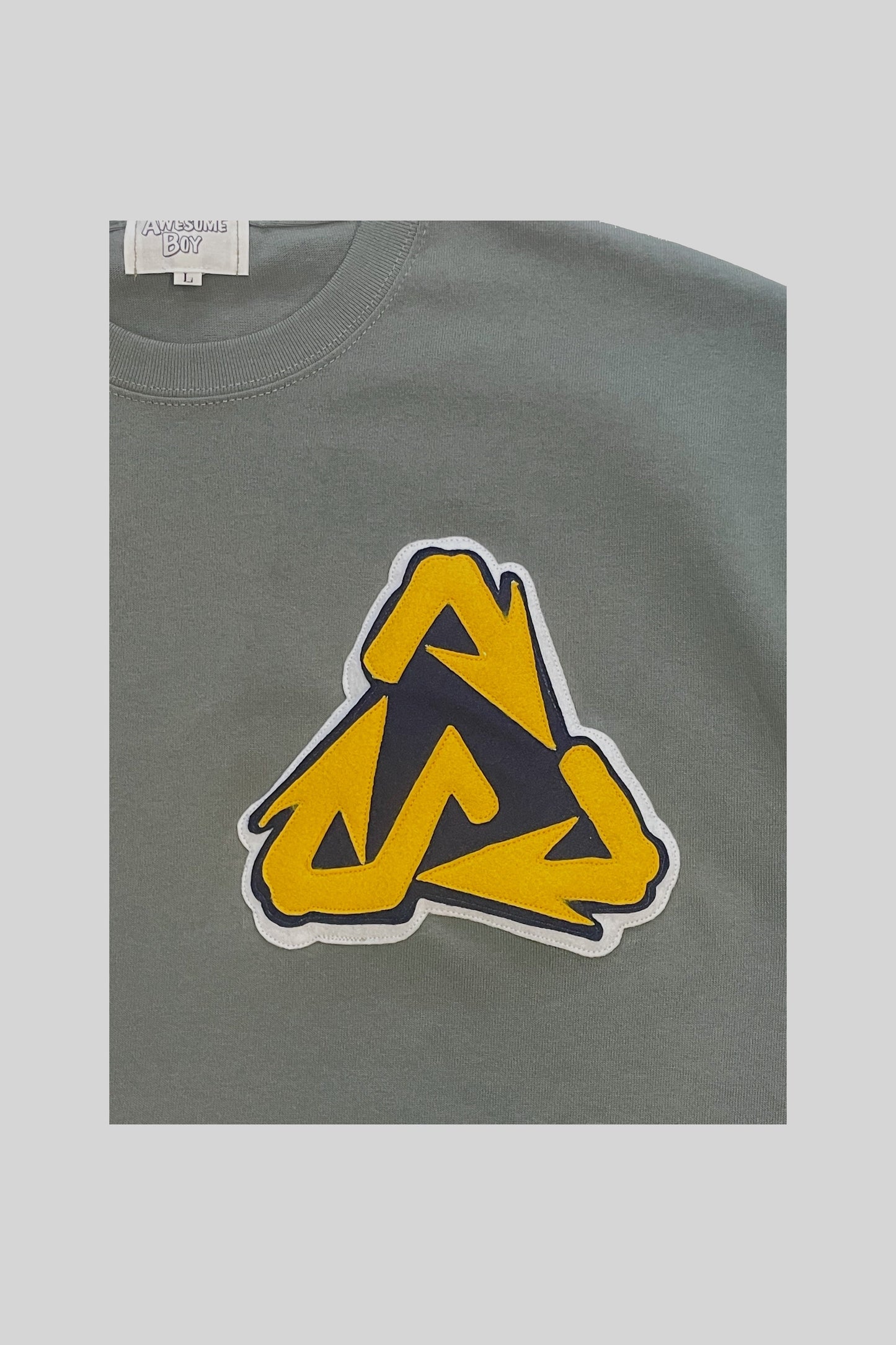 "RECYCLE" LOGO TEE(D,GRN)