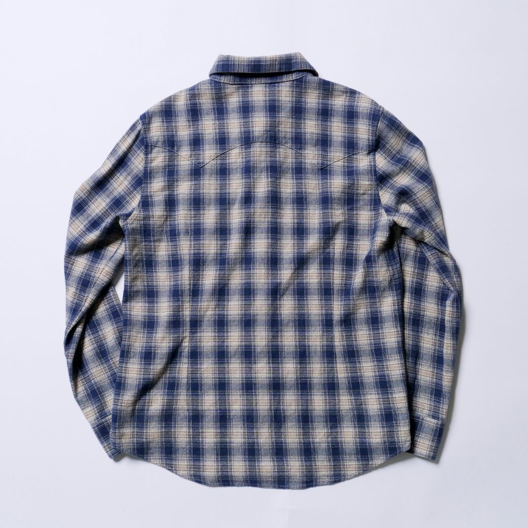 CHECK NEL SHIRT/ BLUE
