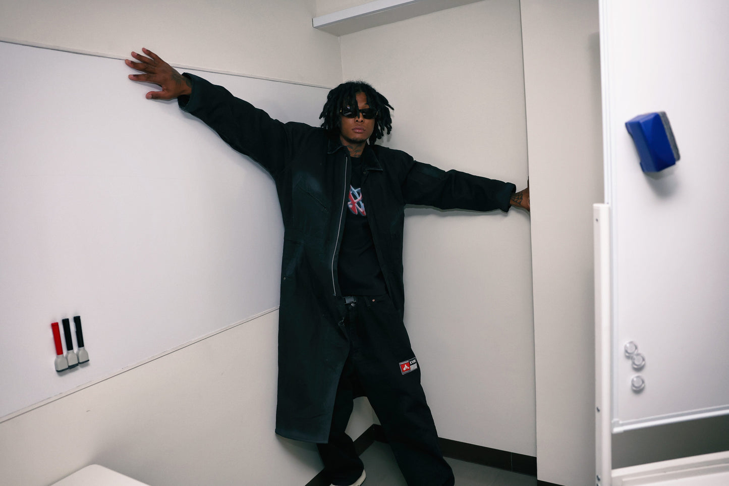 ALL IN ONE LONG COAT(BLACK)